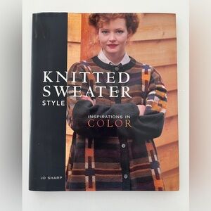 VINTAGE Hardcover Book "Knitted Sweater Style" by Jo Sharp Knitting Patterns